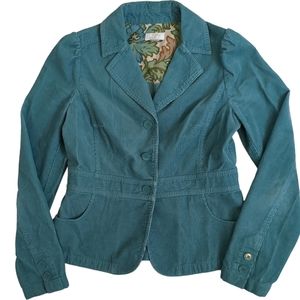 Ann Taylor Green Corduroy Blazer (M)